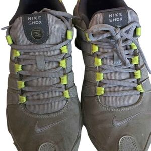 Nike Shox Gray with Yellow Accents